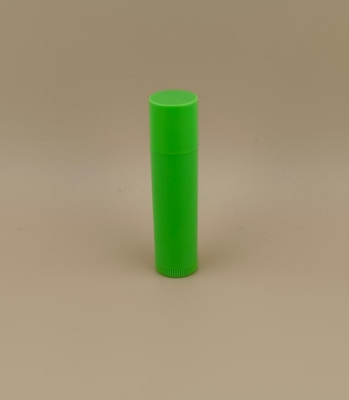 Küçük Pürüzsüz Yeşil Dudak Balsamı Lipsticks için Pembe Kapaklı Paket