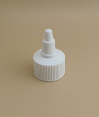 Beyaz Plastik Oluklu Boya Şişesi Jöle Kapağı