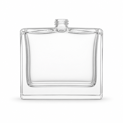 Lüks özel dikdörtgen 60ml 100ml boş parfüm cam şişeleri